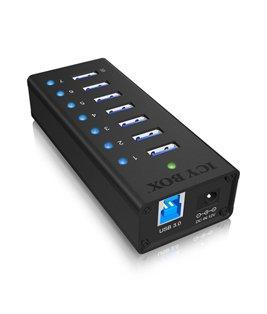 ICY Box  IB-AC618 USB 3.2 Gen 1 (3.1 Gen 1) Type-B 5000 Mbit/s Nero 