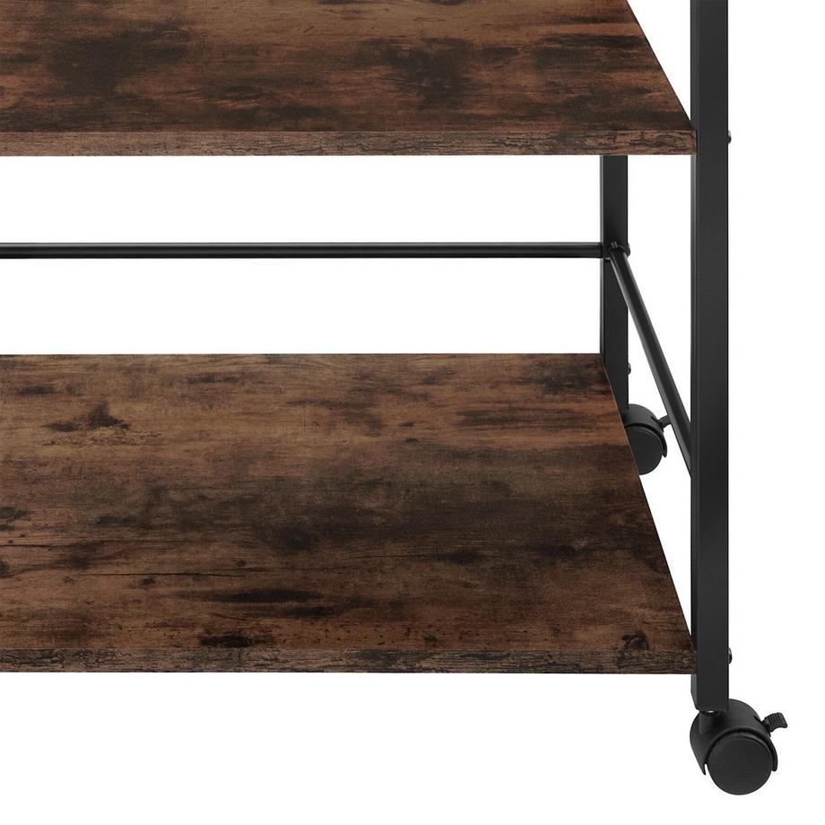 Tectake Servierwagen  Worcester  Industrial Style Holz und Stahl  