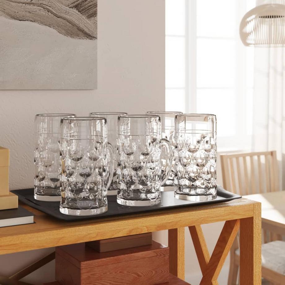 VidaXL Chope à bière verre  