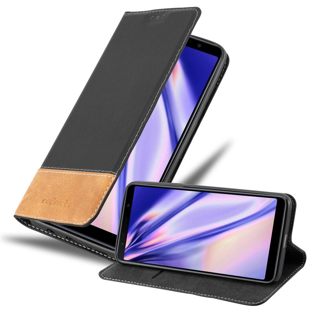 Cadorabo  Housse compatible avec Samsung Galaxy A7 2018 - Coque de protection avec fermeture magnétique, fonction de support et compartiment pour carte 