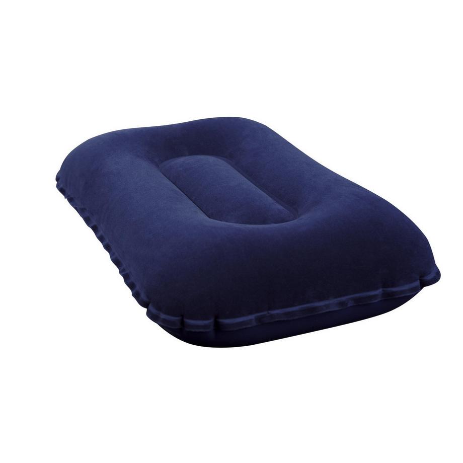 BESTWAY 67121 Coussin de voyage gonflable en velours bleu marine