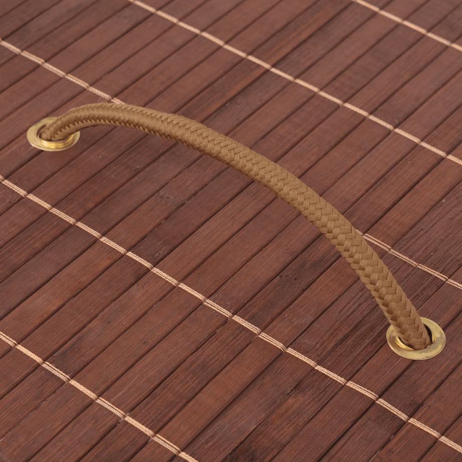 VidaXL Panier à linge bambou  