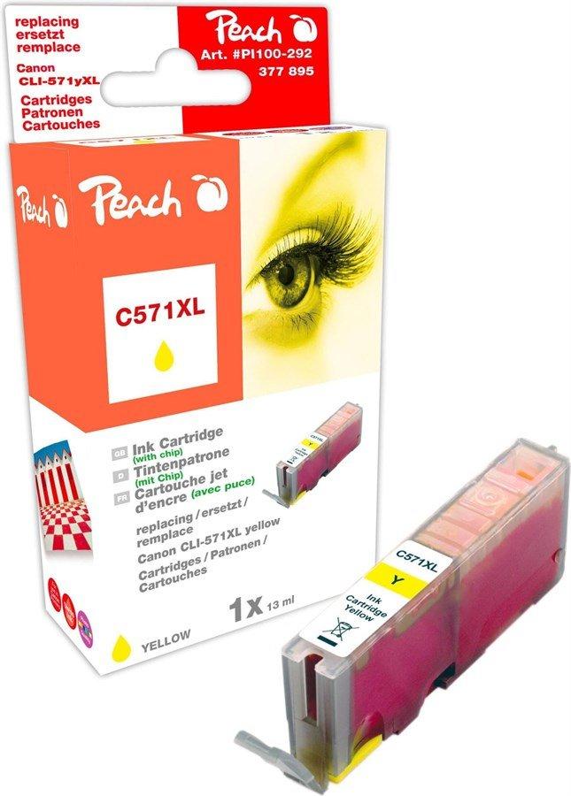 Peach  Tinte Canon CLI-571y XL yellow 13ml 975 Seiten 