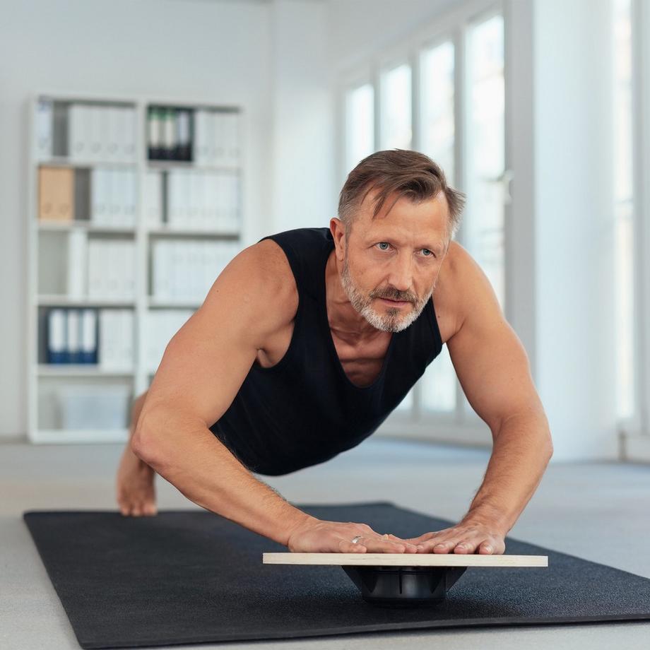 B2X  Planche d'équilibre ronde en bois 