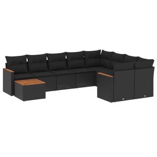 VidaXL set divano da giardino Polirattan  