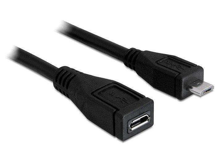 DeLock  83248 USB Kabel 1 m USB 2.0 Micro-USB B Schwarz 