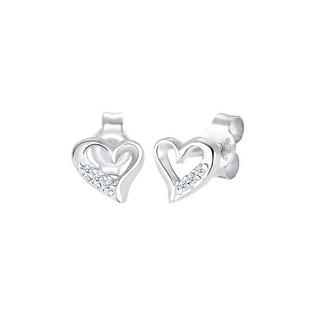 Elli  Ohrringe Herz Liebe Diamant (0.03 Ct.) 