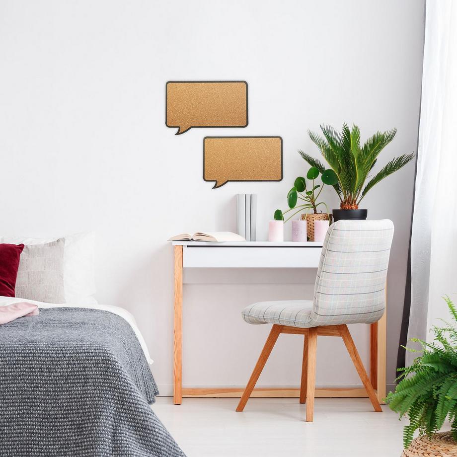 B2X  2er Set Korktafeln Sprechblase 