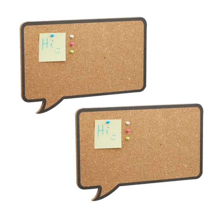 B2X  2er Set Korktafeln Sprechblase 