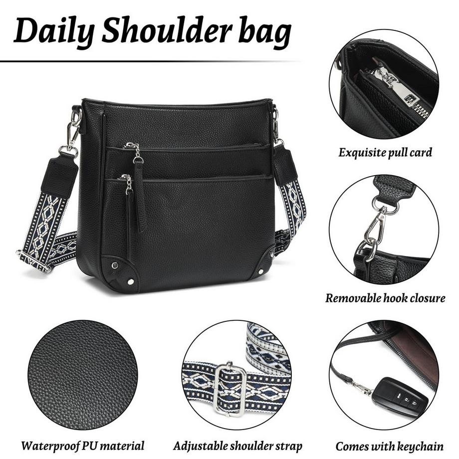 Only-bags.store Sac à bandoulière moyen en cuir PU  