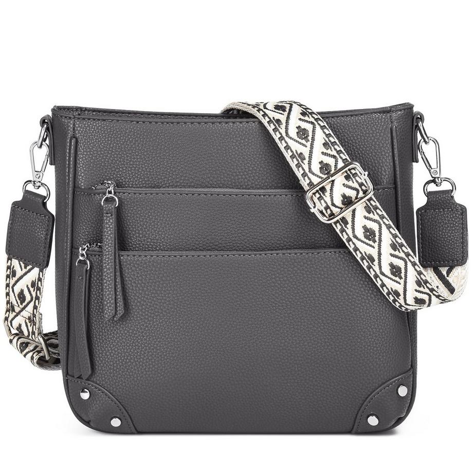 Sac à bandoulière Sac à main moyen Sac à bandoulière en cuir PU Sac à bandoulière Sac à bandoulière