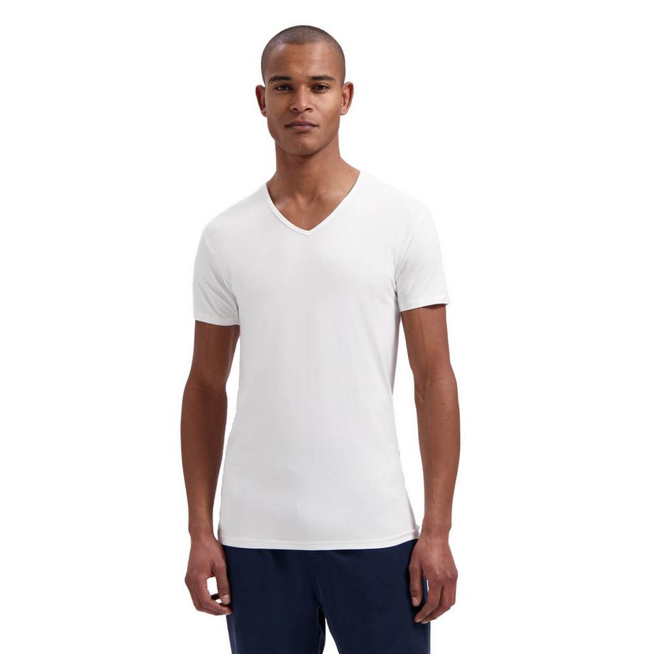 Dstrezzed Eastwood Paquet de 2 T-shirt Col V Mélange Bambou  
