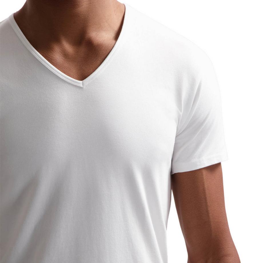 Dstrezzed Eastwood Paquet de 2 T-shirt Col V Mélange Bambou  