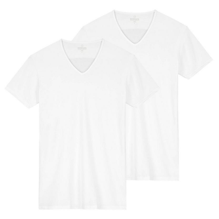 T-shirt  Paquet de 2 Conforme à la silhouette-Eastwood 2 Pack V-Neck Tee Bamboo Blend