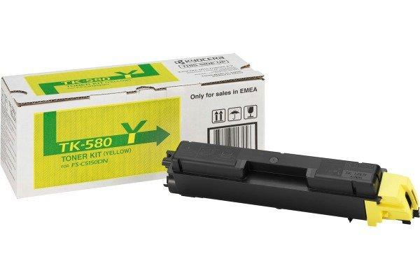 KYOCERA  KYOCERA Toner-Modul yellow TK-580Y FS-5150DN 2800 Seiten 