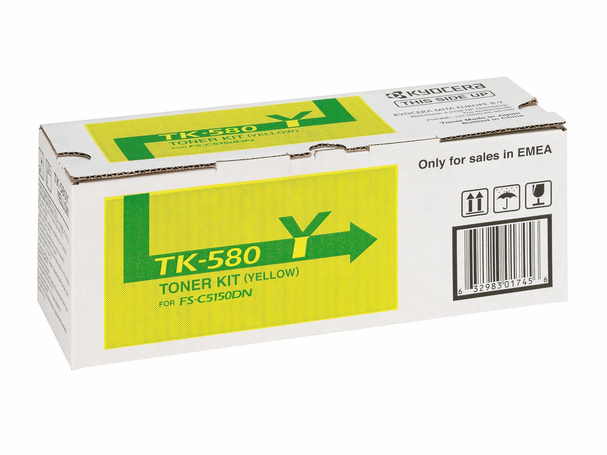 KYOCERA  KYOCERA Toner-Modul yellow TK-580Y FS-5150DN 2800 Seiten 