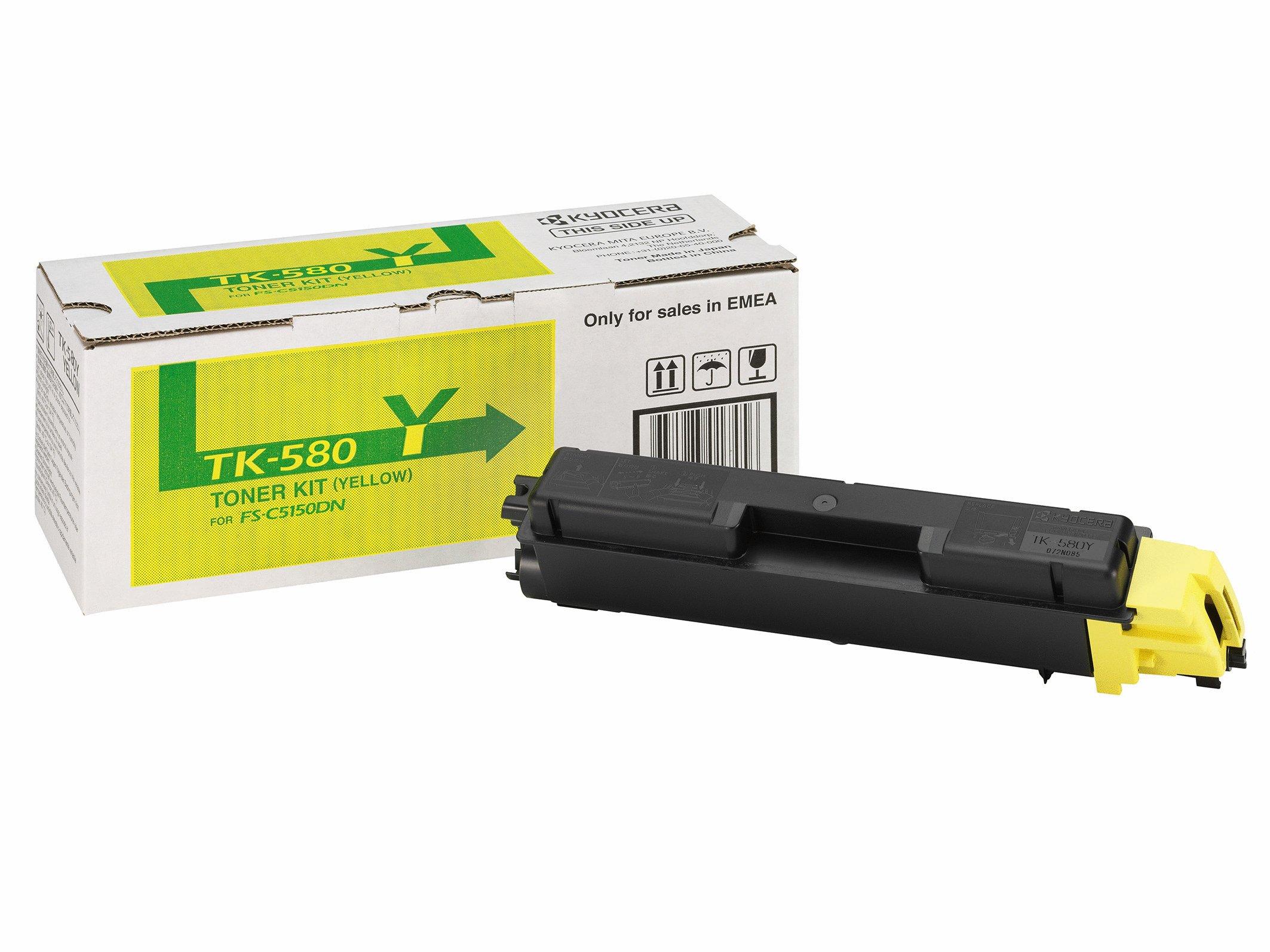 KYOCERA  KYOCERA Toner-Modul yellow TK-580Y FS-5150DN 2800 Seiten 