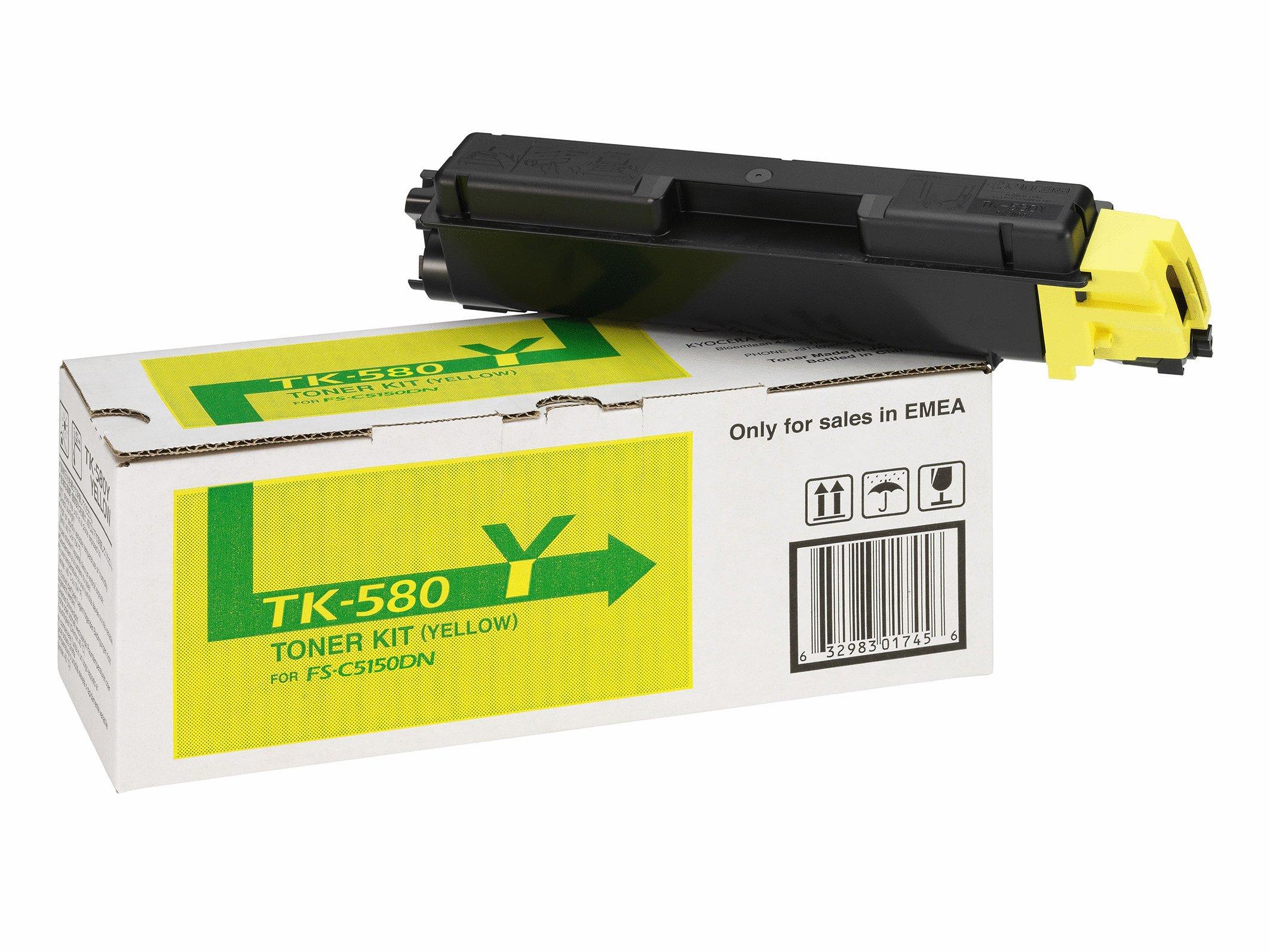 KYOCERA  KYOCERA Toner-Modul yellow TK-580Y FS-5150DN 2800 Seiten 