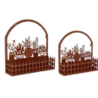 mutoni Jardinière romarin rouille (lot de 2)  