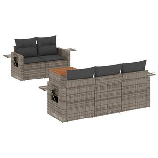 VidaXL set divano da giardino Polirattan  