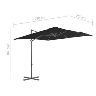 VidaXL Parasol en porte-à-faux  