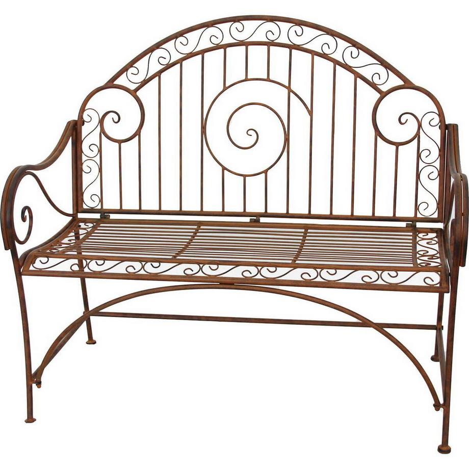 Gartenbank Cameroon Stahl rostoptik 112