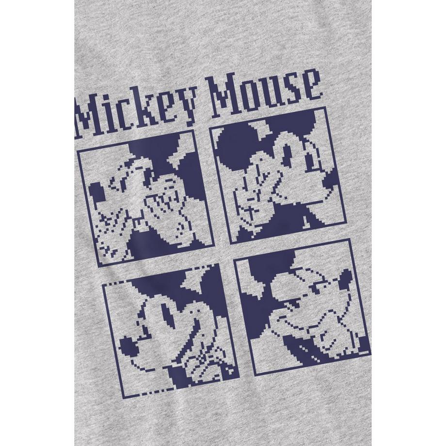 Disney Mickey Mouse Pixelated Print T-Shirt  