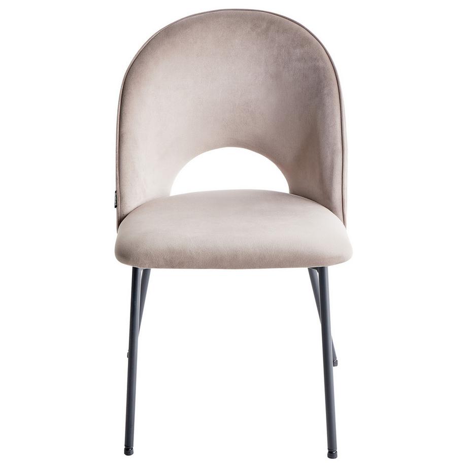 Beliani Esszimmerstuhl 2er Set aus Samtstoff Glamourös COVELO  