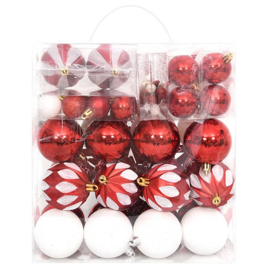VidaXL Ensemble de boules de noël plastique  