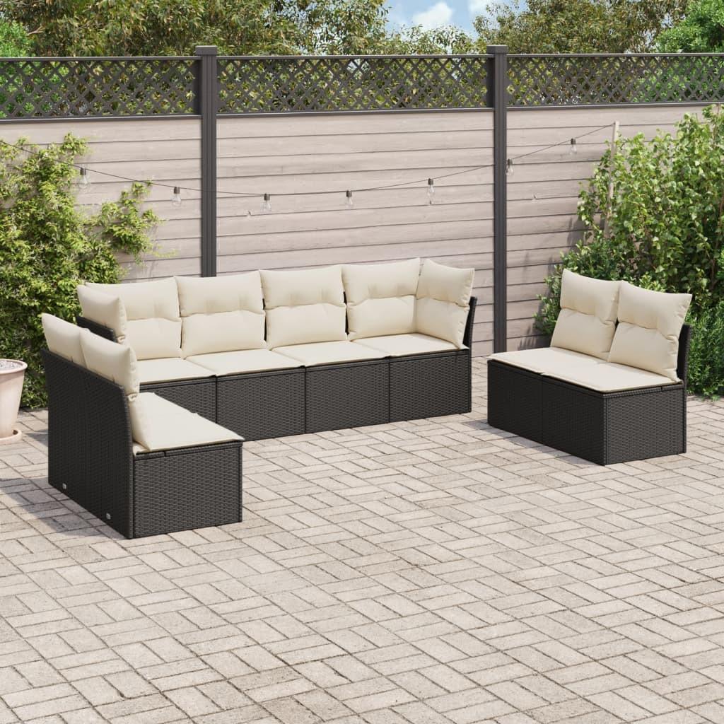 VidaXL set divano da giardino Polirattan  