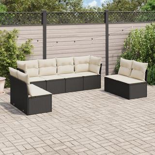 VidaXL set divano da giardino Polirattan  