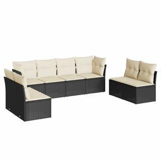 VidaXL set divano da giardino Polirattan  