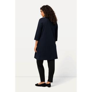 Ulla Popken  Longshirt, Zierbänder, A-Linie, V-Ausschnitt, 3/4-Arm 