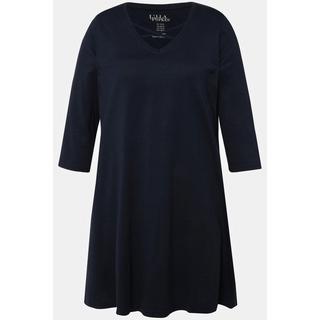 Ulla Popken  Longshirt, Zierbänder, A-Linie, V-Ausschnitt, 3/4-Arm 