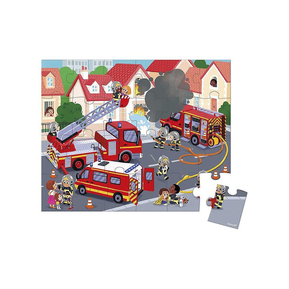 Janod  Puzzle Feuerwehr (24Teile) 