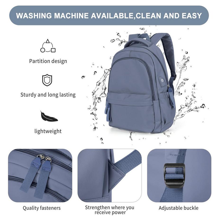 Only-bags.store Sac à dos pour ordinateur portable Sac d'école léger  