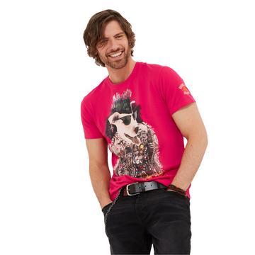 Punk Dog Grafik T-Shirt