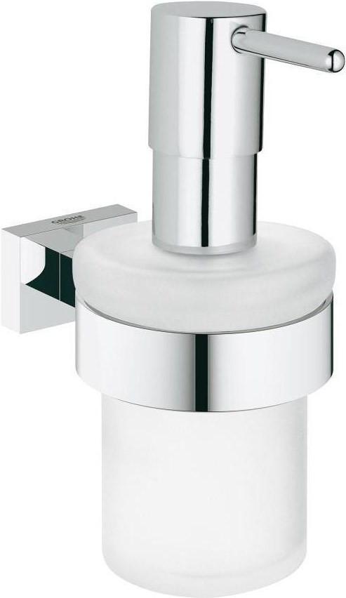 GROHE Essentials Cube Seifenspender mit Halter, chrom  