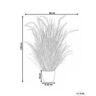Beliani Pianta artificiale en Materiale sintetico Boho BRISTLEGRASS  