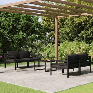 VidaXL Garten-lounge-set aluminium  