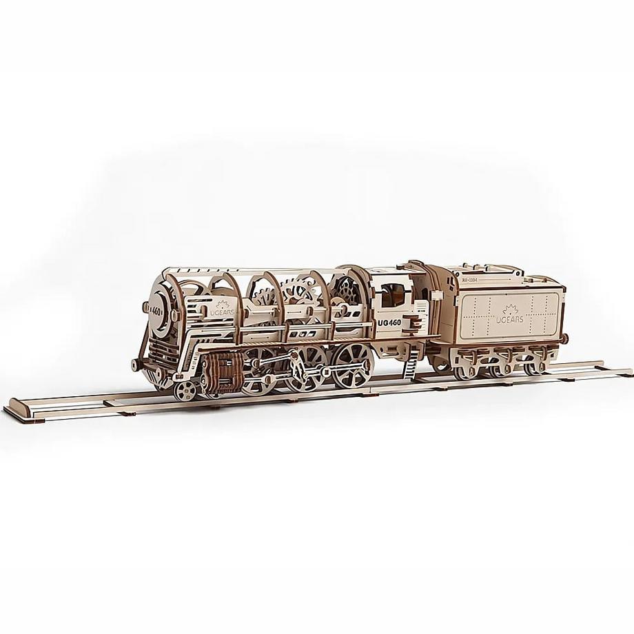 UGEARS  Dampflok mit Schlepptender (443Teile) 