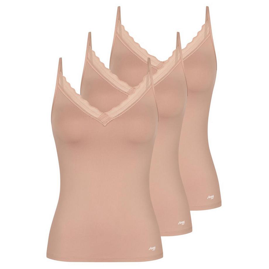 Go Blush lot de 3  - tops à bretelles spaghetti