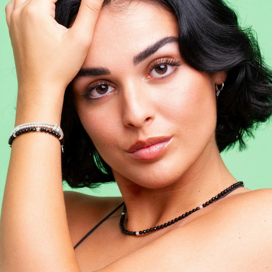 Balibay  Collier Esra avec onyx et argent sterling 925 