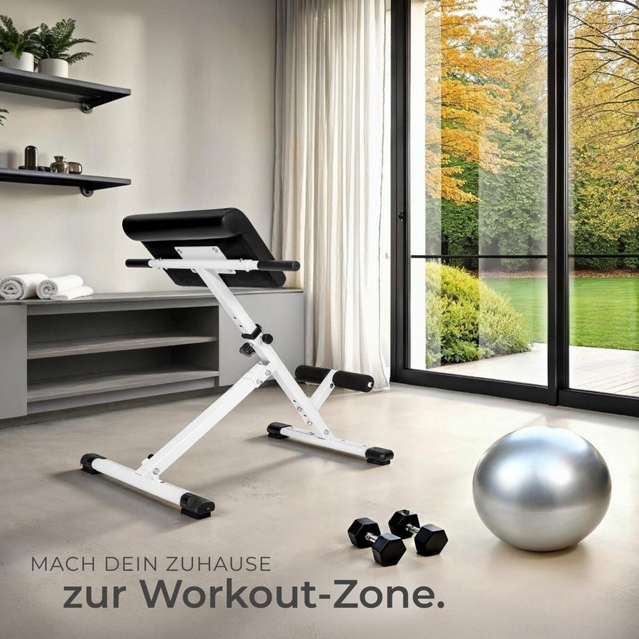 Tectake  Panca Hyperextension  Coleman per estendere la schiena e allenare l'addome, regolabile in 5 posizioni 