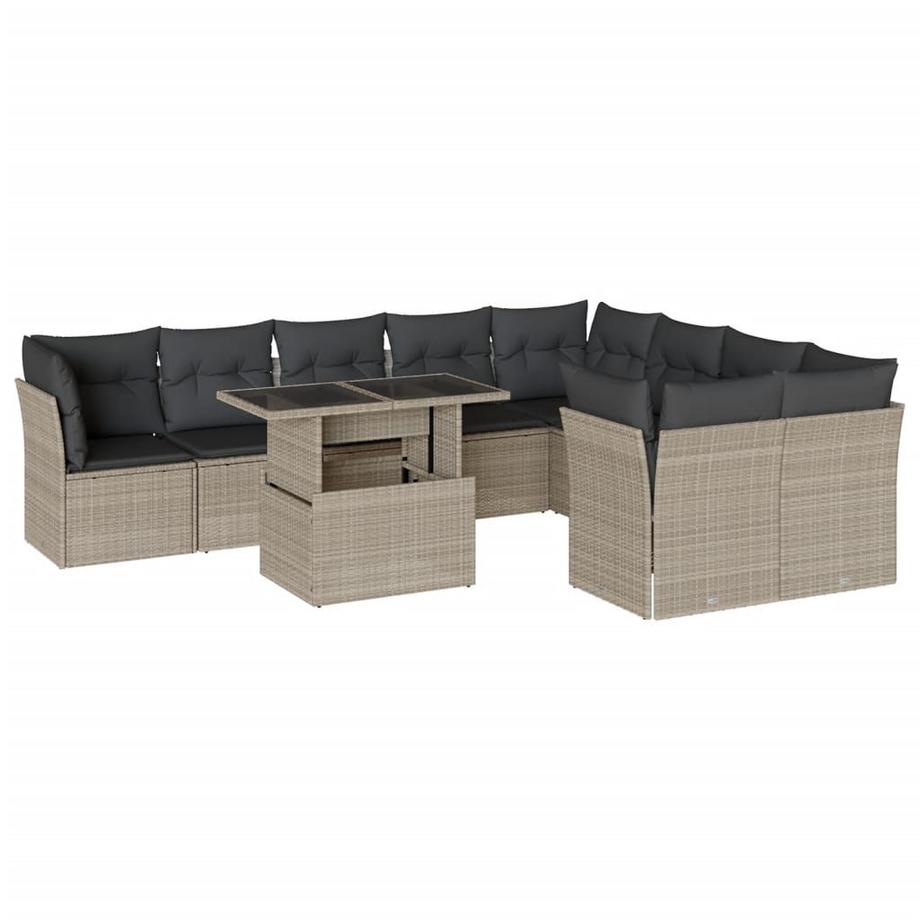 set divano da giardino Polirattan