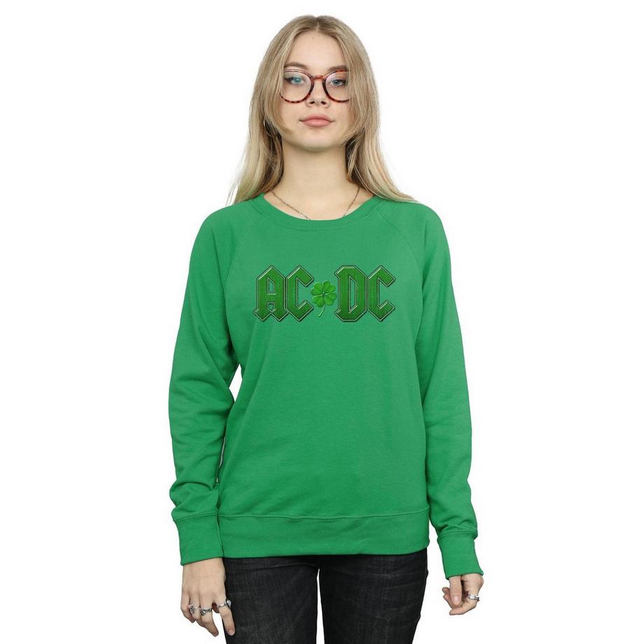 AC/DC ACDC Shamrock Logo Felpa  