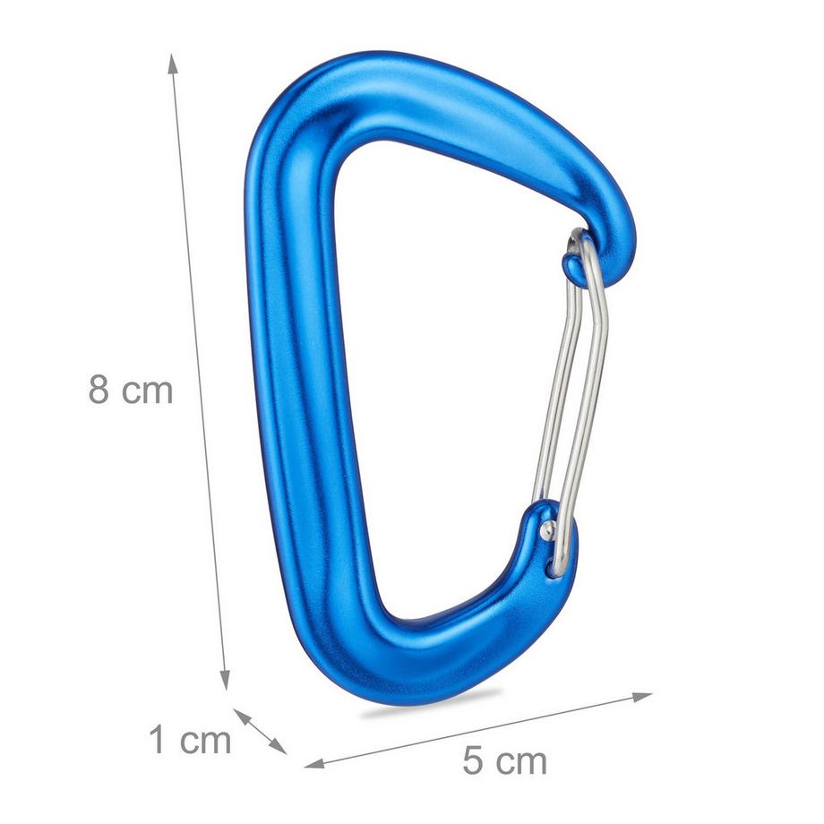 B2X Moschettone in alluminio set da 4  