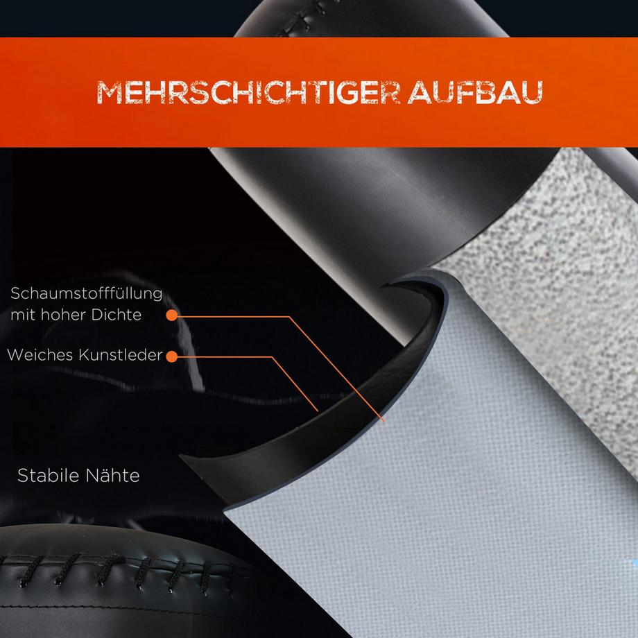 Northio  Sacco Da Boxe Autoportante Per Adulti 170 Cm Con Base A Ventosa Sacco Da Boxe Resistente Per Professionisti E Principianti Nero 