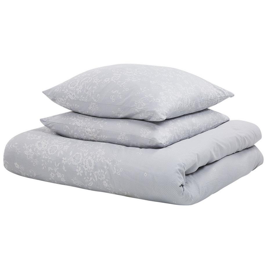 Beliani Morningside Ensemble de housses de couette en Satin de coton Classique  