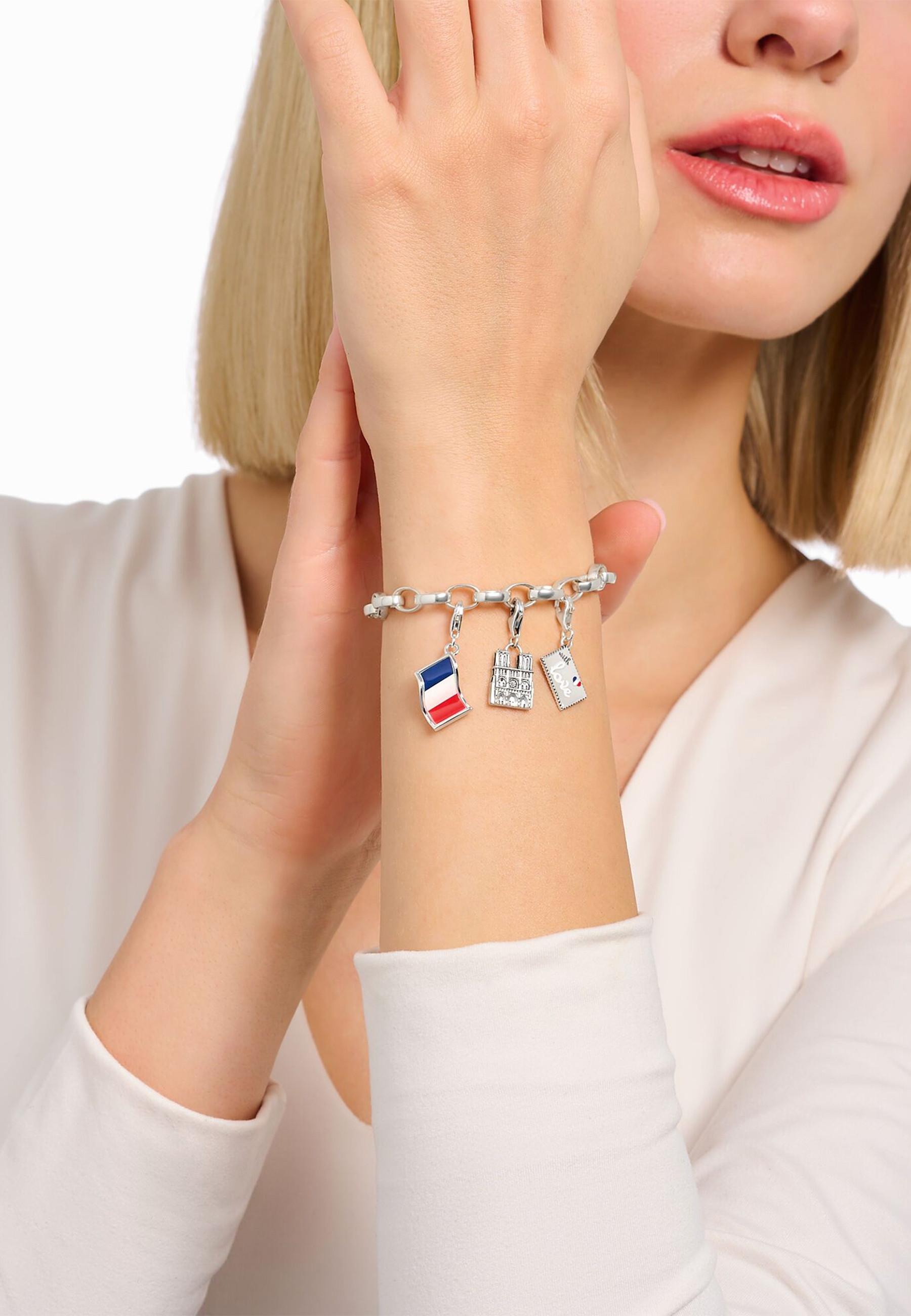 Thomas Sabo  Pendentif à breloques Drapeau national français 